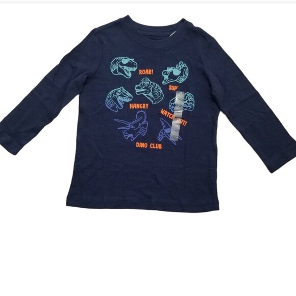 Oshkosh B Gosh Toddler Boy Graphic Long Sleeve‎ Tee Shirt NWT - Picture 1 of 4